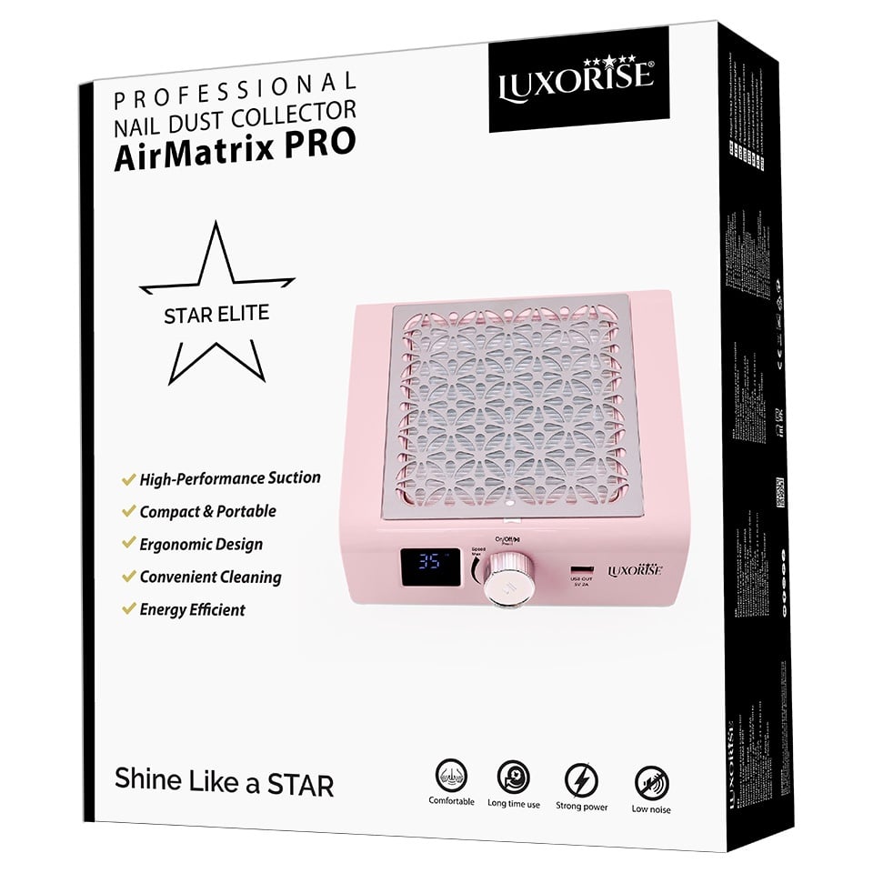 Aspirator Praf Unghii 85W AirMatrix PRO - LUXORISE, Pink, Aparatura Unghii - imagine 4