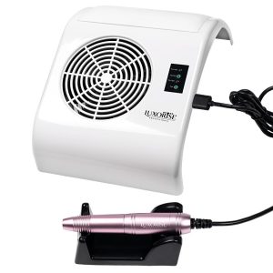 Aspirator praf unghii cu Freza Electrica Tornado Supreme 40W Rose Pink- LUXORISE