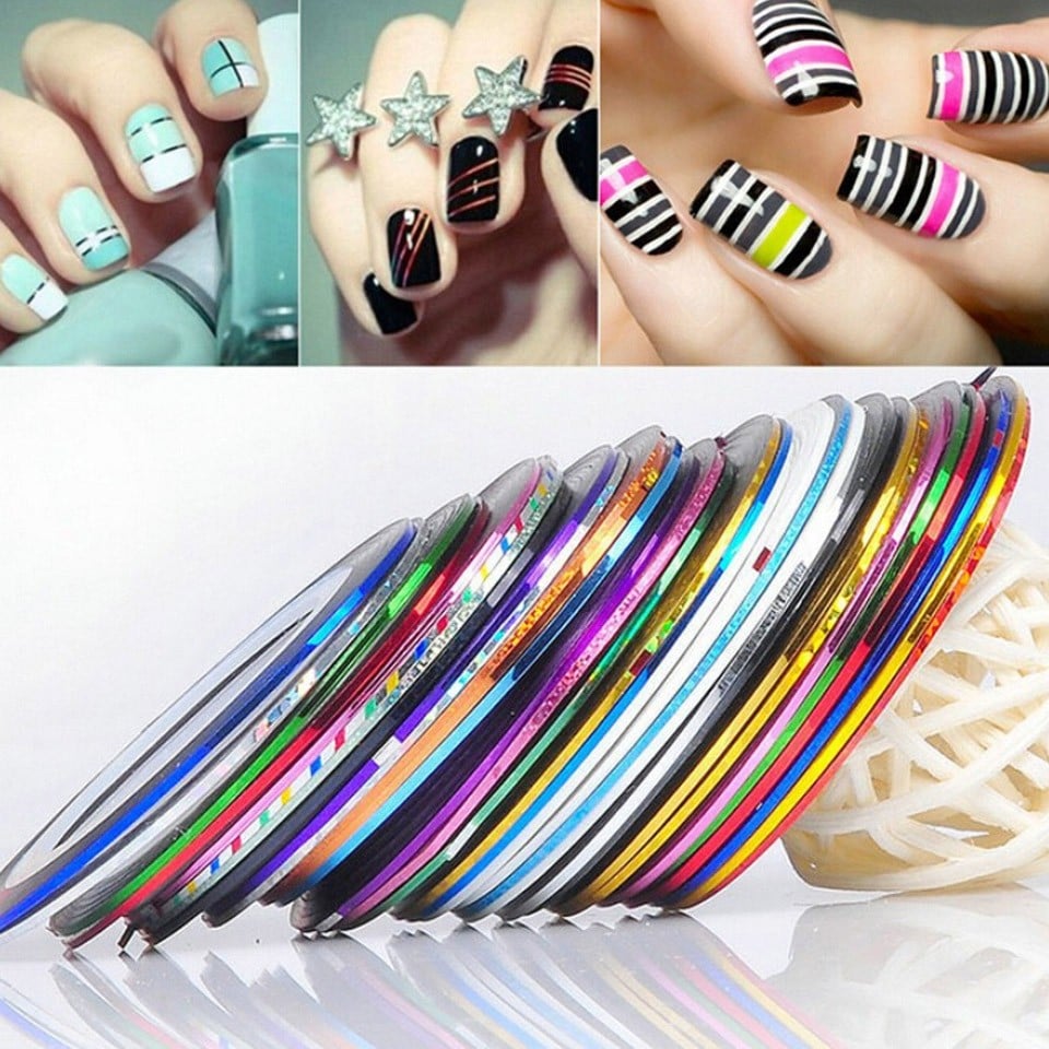 Banda Decor Unghii SensoPRO Milano, set 30 buc, Nail Art - imagine 4