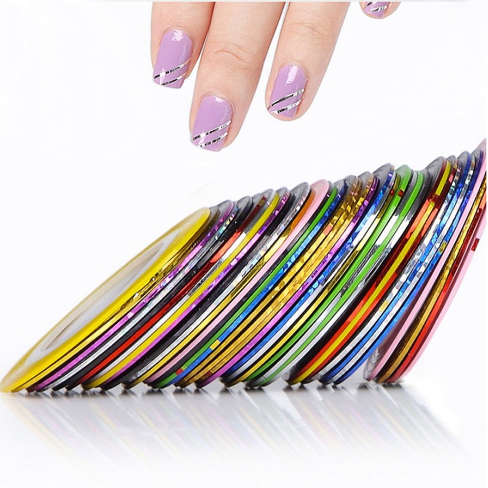 Banda Decor Unghii SensoPRO Milano, set 30 buc, Nail Art - imagine 5