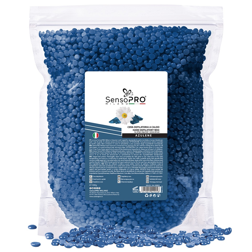 Ceara Epilat Granule SensoPRO Milano Azulene, 1000g, Epilare - imagine 4