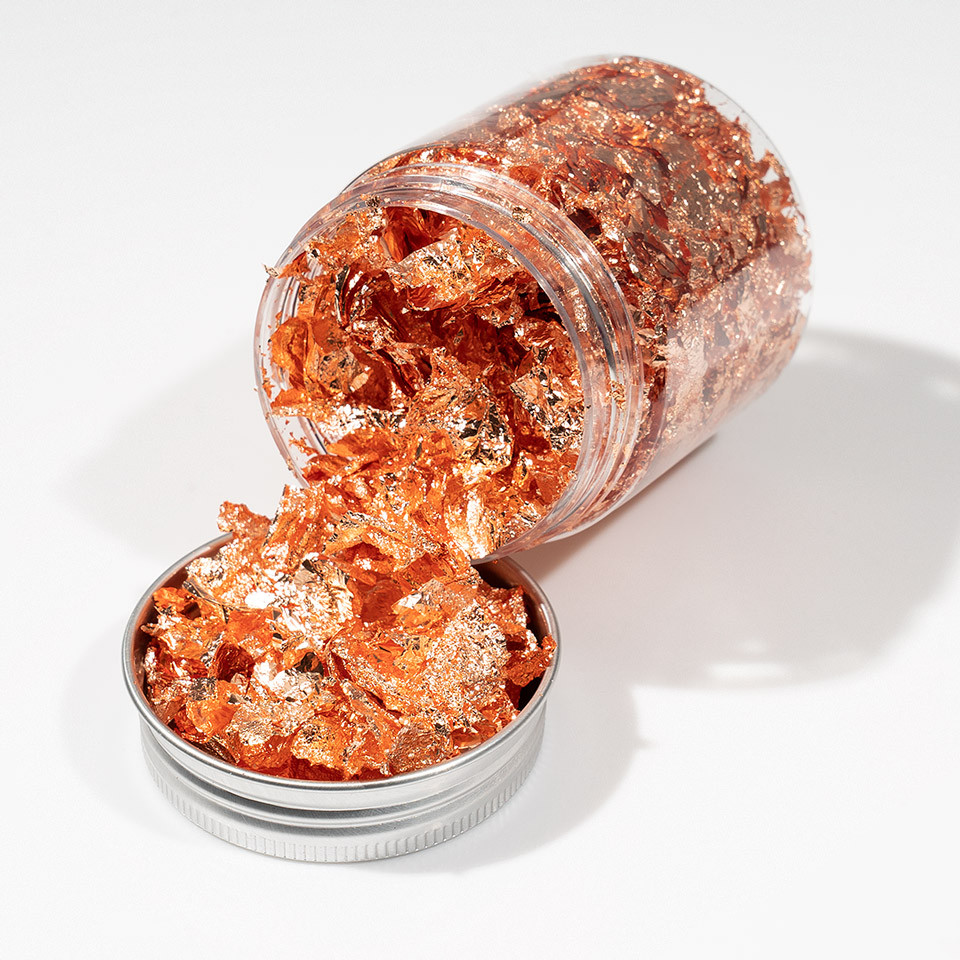 Foita Creponata Unghii LUXORISE, Cooper Glam, Nail Art - imagine 4