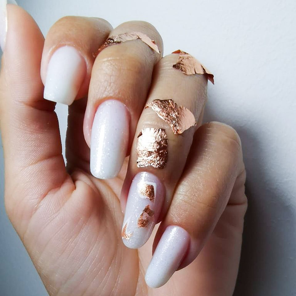 Foita Creponata Unghii LUXORISE, Cooper Glam, Nail Art - imagine 5