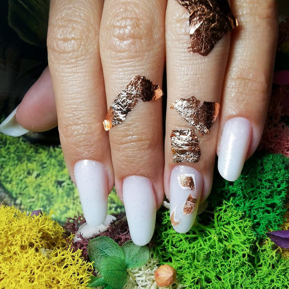 Foita Creponata Unghii LUXORISE, Cooper Glam, Nail Art - imagine 6