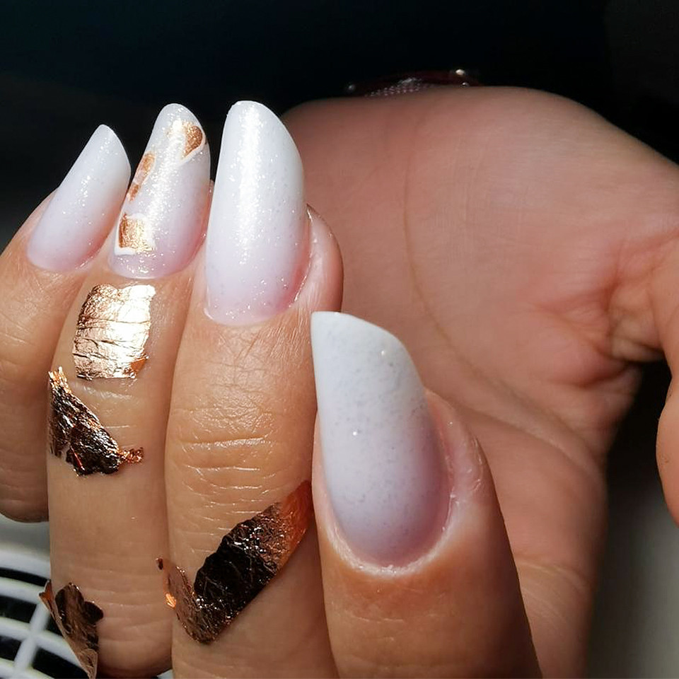 Foita Creponata Unghii LUXORISE, Cooper Glam, Nail Art - imagine 7