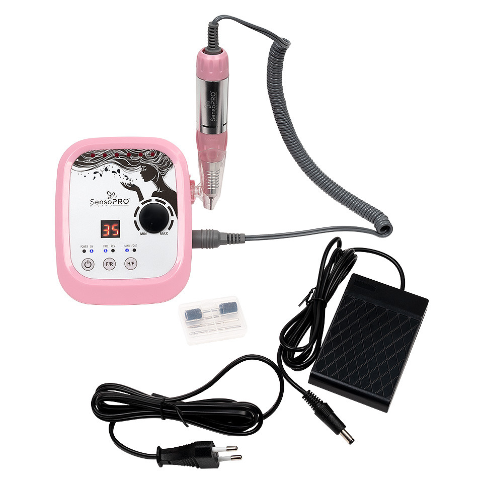 Freza Unghii Profesionala Expert Nails 35.000RPM - SensoPRO Milano, Pink, Aparatura Unghii - imagine 4
