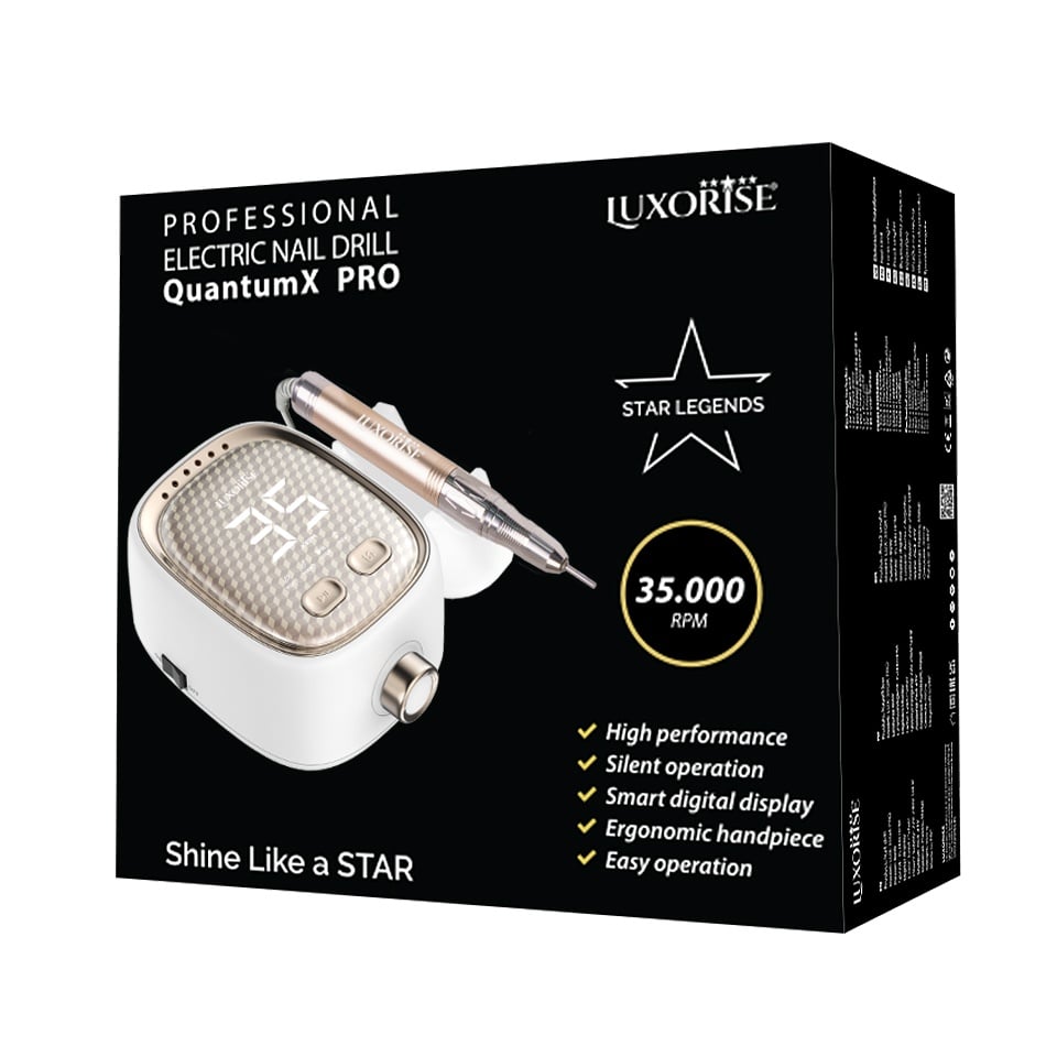 Freza Unghii QuantumX PRO 35.000RPM - LUXORISE, Gold, Aparatura Unghii - imagine 4