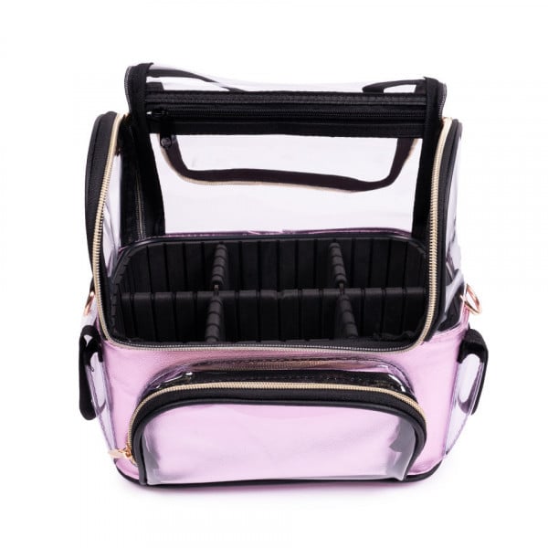 Geanta Produse Unghii SensoPRO Milano, Vanity Travel Pink, Accesorii Unghii - imagine 5