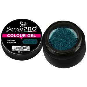 Gel UV Colorat Divine Emerald 5ml, SensoPRO Milano, Geluri UV