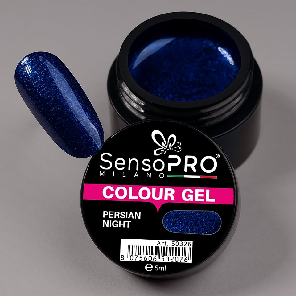 Gel UV Colorat Persian Night 5ml, SensoPRO Milano, Geluri UV - imagine 4