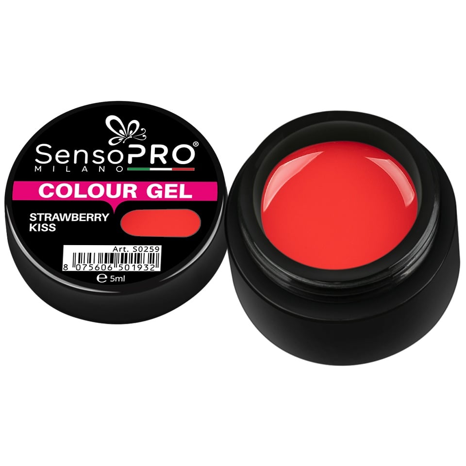 Gel UV Colorat Strawberry Kiss 5ml