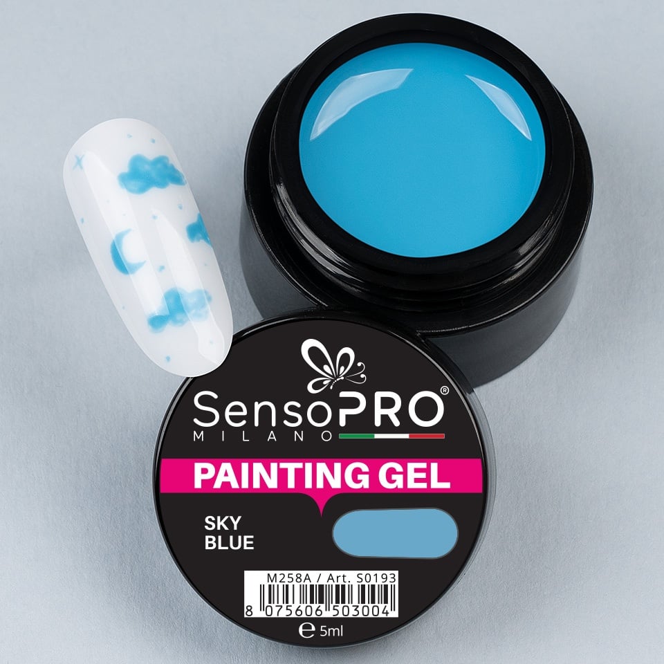 Gel UV Pictura Unghii Sky Blue 5ml