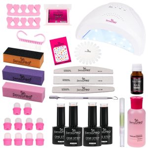 Kit Oja Semipermanenta One Step SensoPRO Milano 10ml cu Lampa UV #28 + CADOURI