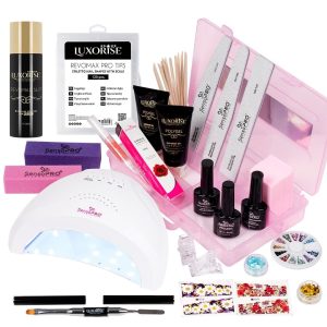 Kit PolyGel Happy Nails cu Lampa #07 + Cutie compartimentata CADOU