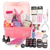 Kit Unghii Gel fara Lampa UV Promotie #07 + CADOURI 12 Geluri UV & Cutie Manichiura