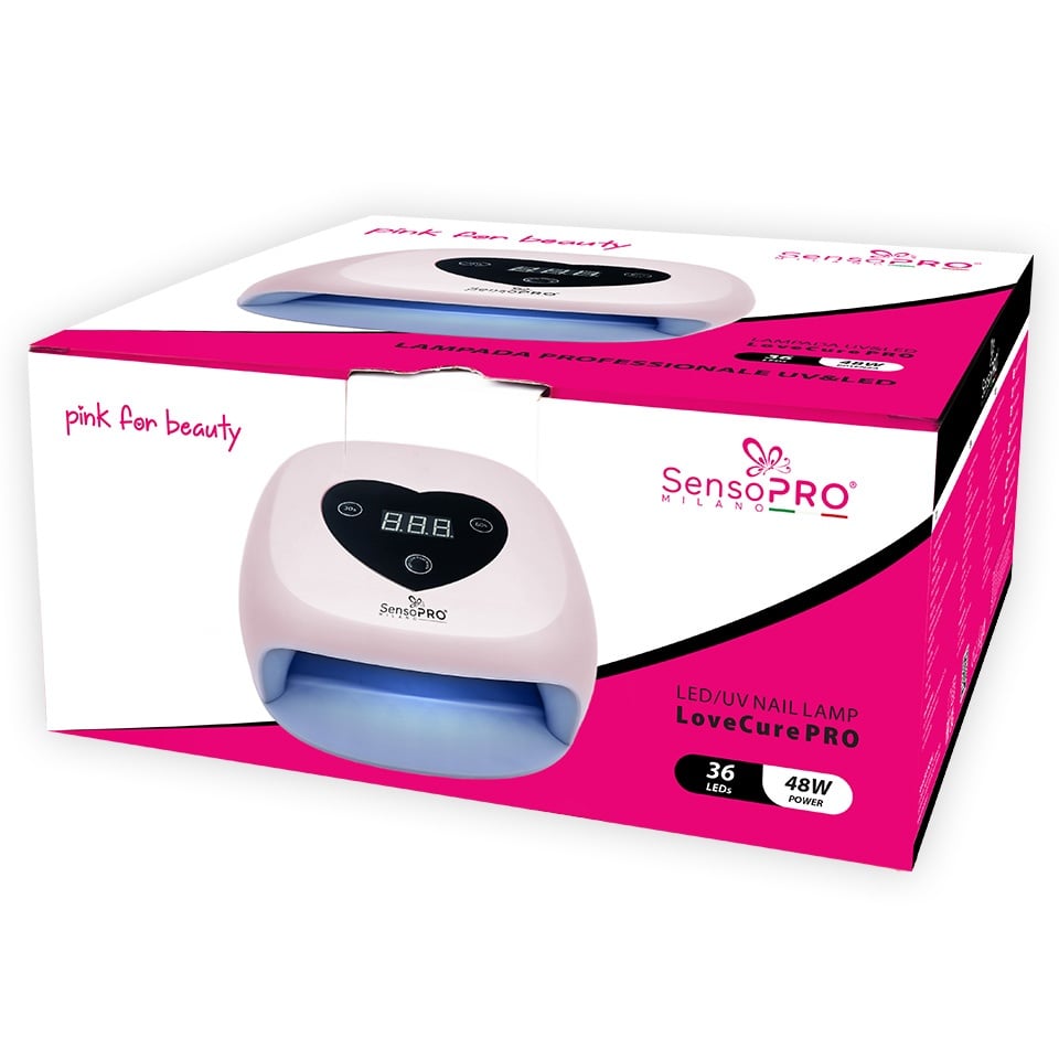 Lampa Unghii UV / LED 48W Love Cure PRO - SensoPRO Milano, Pink, Aparatura Unghii - imagine 4