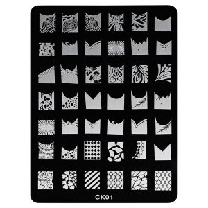 Matrita Metalica Stampila Unghii LUXORISE, Feeling Funny CK01, Nail Art