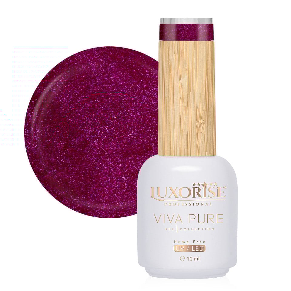 Oja Semipermanenta Hema Free Viva Pure LUXORISE – Hot Hibiscus
