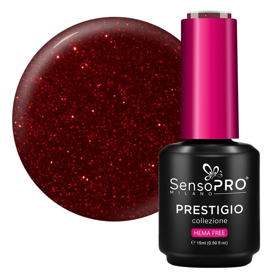 Oja Semipermanenta PRESTIGIO SensoPRO Milano – Red Diamonds 15ml