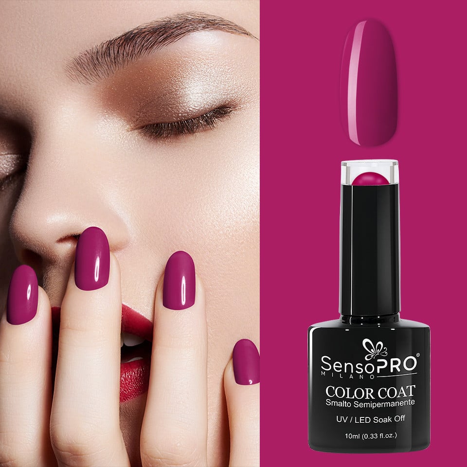 Oja Semipermanenta SensoPRO Milano 10ml - 067 Magenta Happiness, Oja Semipermanenta - imagine 3
