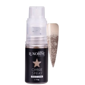 Ombre Spray Nail Art LUXORISE Disco - Gold, Nail Art