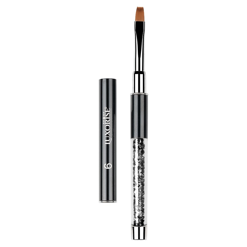Pensula Unghii Aplicare Gel Nr. 6 Crystal Black