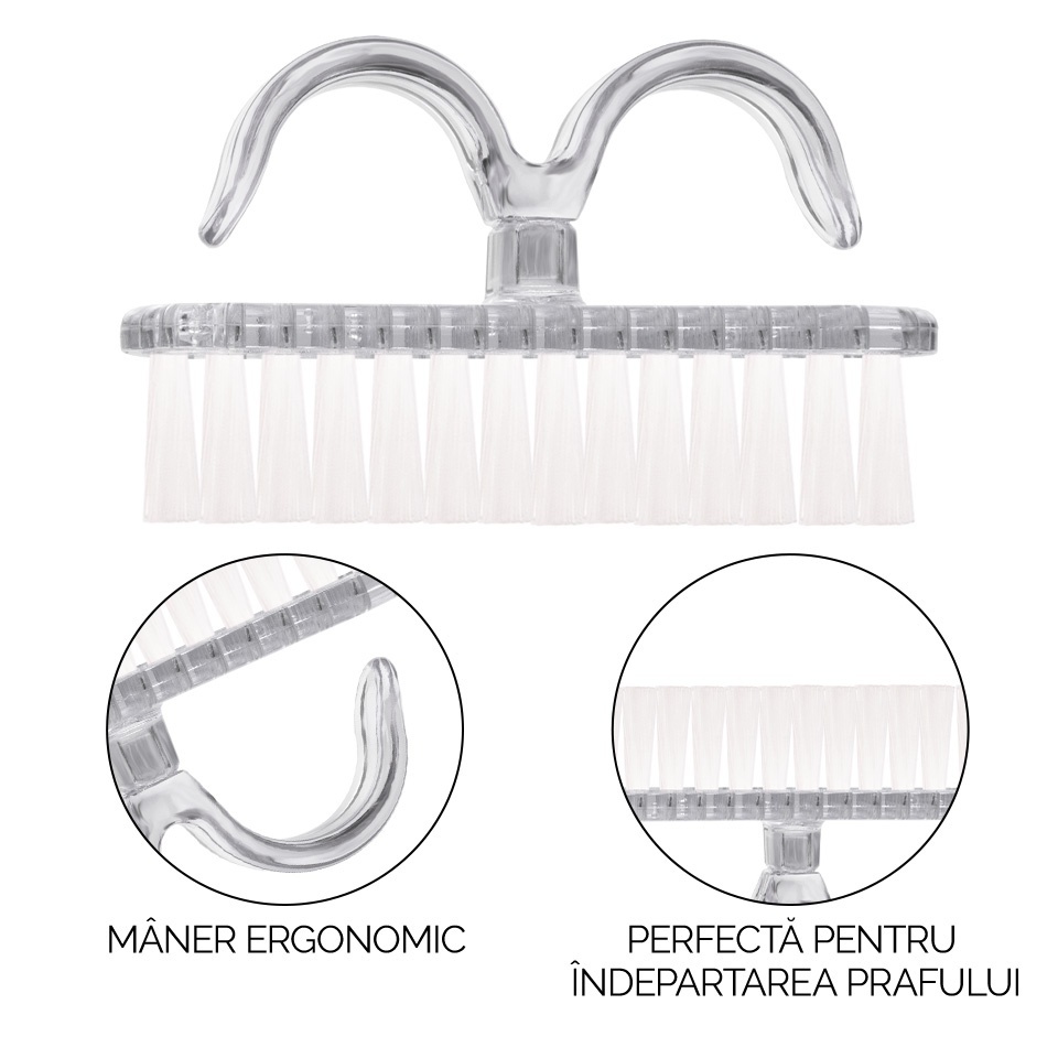 Perie Praf Unghii SensoPRO Milano - Crystal Ice, Accesorii Unghii - imagine 3