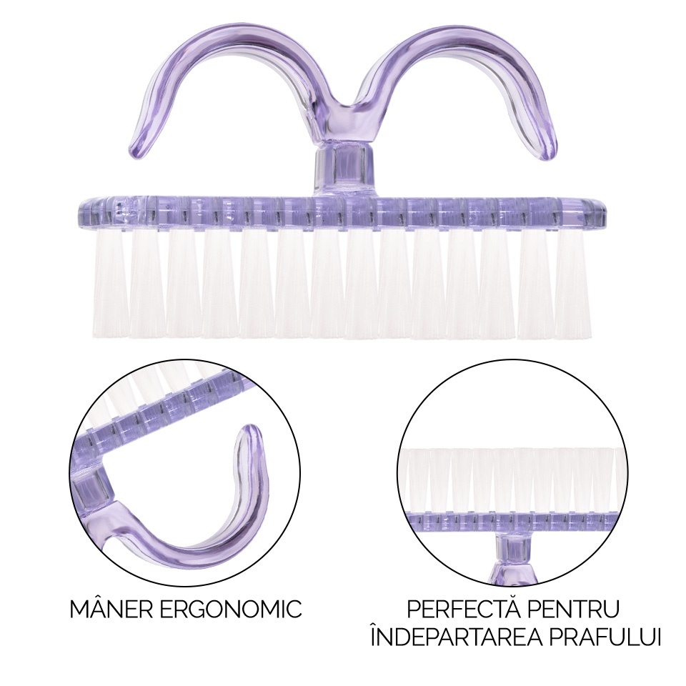Perie Praf Unghii SensoPRO Milano - Crystal Purple, Accesorii Unghii - imagine 3