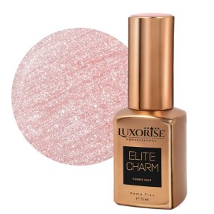 Rubber Base Hema Free LUXORISE ELITE CHARM - Golden Peach 15ml, Rubber Base – ofertă, preț și specificații
