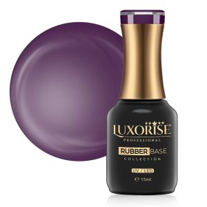 Rubber Base LUXORISE Signature Collection - Lavish Mauve 15ml, Rubber Base