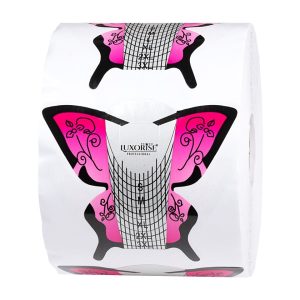 Sablon Constructie Unghii Fluture Roz LUXORISE