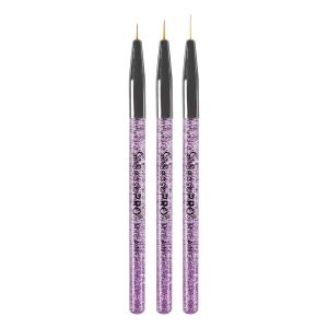 Set 3 Pensule Nail Art pentru linii fine SensoPRO Milano