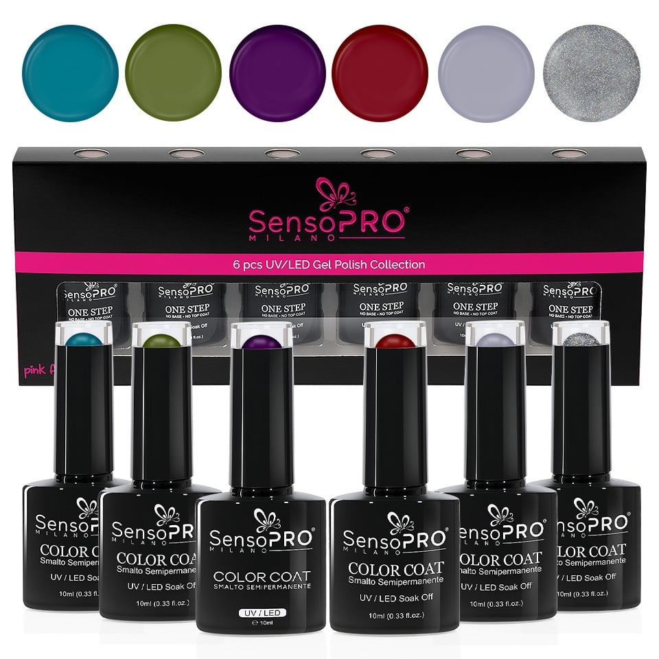 Set 6 Oje Semipermanente 10ml SensoPRO Milano