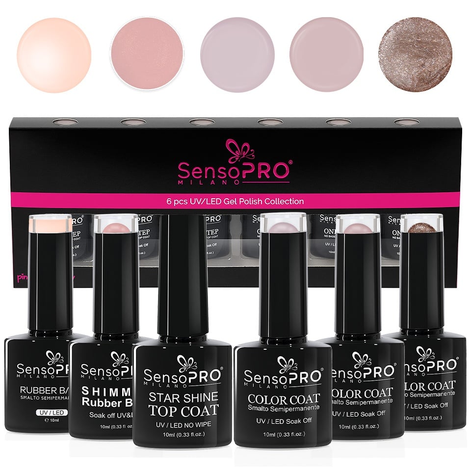 Set 6 Oje Semipermanente 10ml SensoPRO Milano
