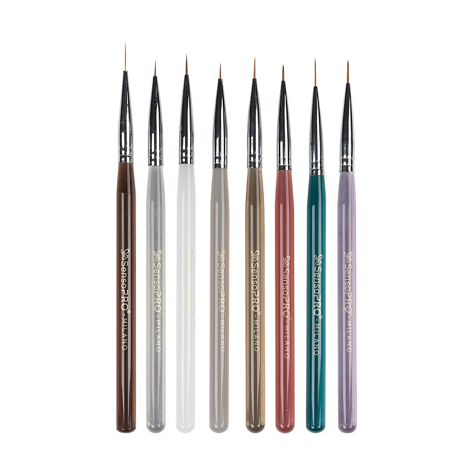 Set 8 Pensule Pictura Unghii SensoPRO Milano – Nail Art PRO