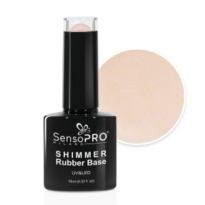 Shimmer Rubber Base SensoPRO Milano - #30 Nude Glow