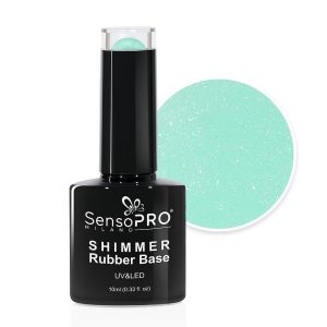 Shimmer Rubber Base SensoPRO Milano - #58 Radiant Lime