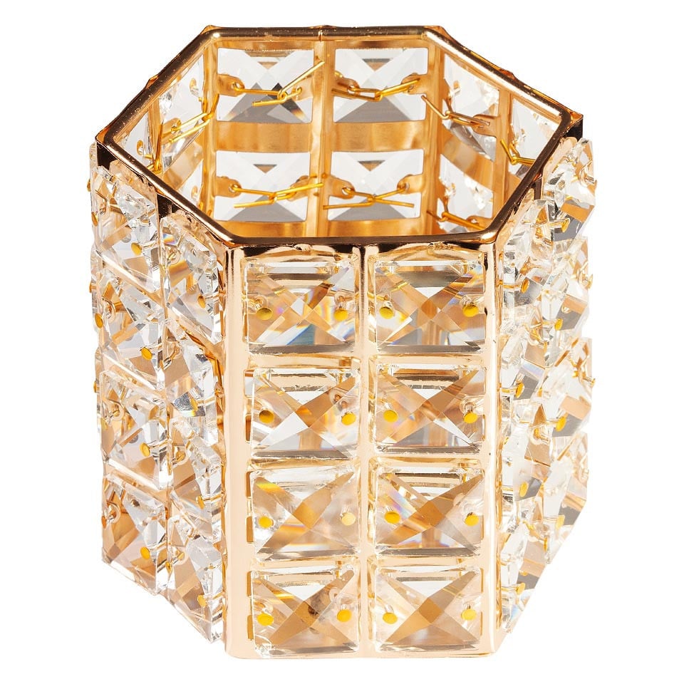 Suport Pensule Unghii Crystal Rich Gold