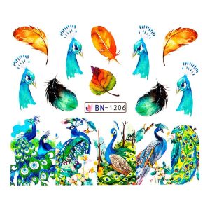 Tatuaj Unghii LUXORISE Peacock Style