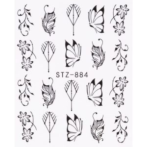 Tatuaj Unghii LUXORISE Simple Romantic Art