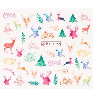 Tatuaj Unghii LUXORISE Wild Christmas, BN-1866, Nail Art – ofertă, preț și specificații