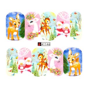 Tatuaj Unghii LUXORISE Winter Cutie, A1146, Nail Art – ofertă, preț și specificații