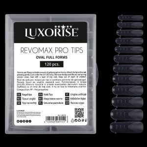 Tipsuri Reutilizabile REVOMAX PRO TIPS LUXORISE Oval - Full Forms pentru Polygel si gel