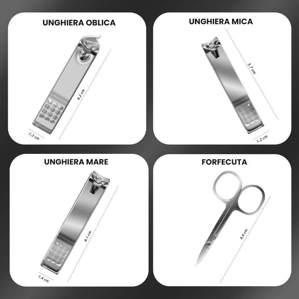 Trusa Manichiura SensoPRO Milano 12 piese - Powder Pink, Accesorii Unghii - imagine 5