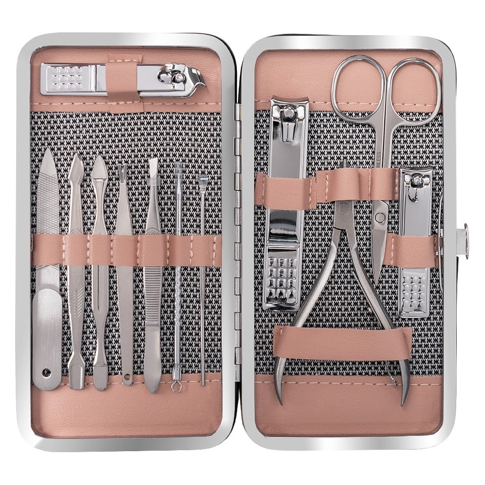 Trusa Manichiura SensoPRO Milano 12 piese - Powder Pink