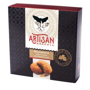 Artisan bisquits coconut and blackcurrant  180 gr