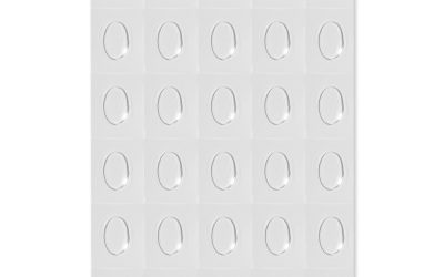 Decor de unghii transparent Oval – Cupio