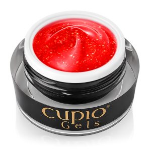 Glitter Neon Builder Gel - Summer Flame 15ml, Hot Right Now, Cupio