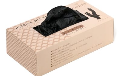 Manusi nitril nepudrate Cupio Black – Manichiura de calitate