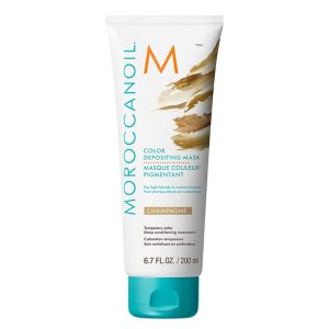 Masca nuantatoare Moroccanoil Champagne pentru par blond